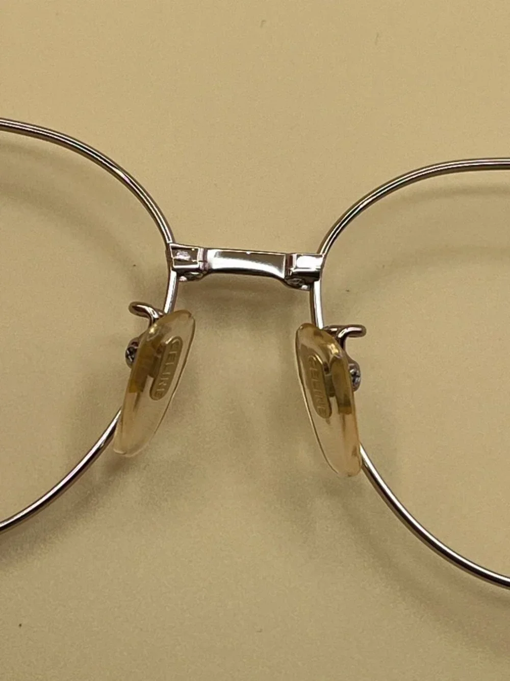 CELINE Vintage 1/20 12KGF Gold Filled Round Eyeglass Frames CG-8540 54-14-135